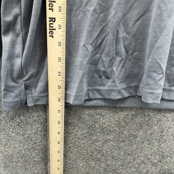 Nike Pullover Mens Medium Gray Athletic Training Shirt Dri-Fit Quarter Zip - Picture 7 of 11